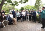 이상일 용인특례시장, 마북동 교동마을 현대홈타운 정문 앞 진출입로 확장 지시