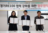 경상원, ‘경기 RE100’ 달성 위해 지역 기관과 업무협약 체결