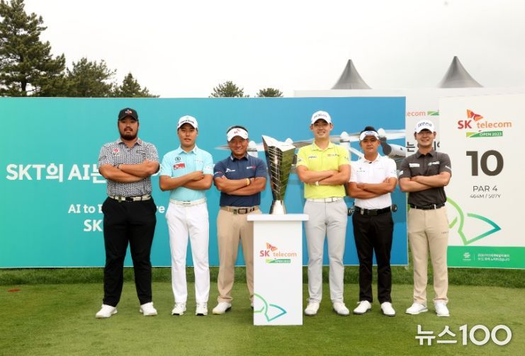 포토콜에 참여한 정찬민, 이승민, 최경주, 김비오, 박상현, 고군택 (좌로부터)