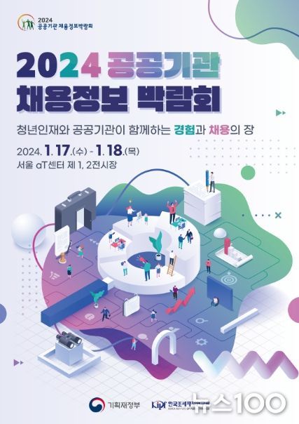 2024 공공기관 채용정보 박람회 포스터