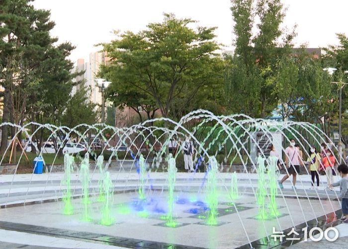안성시, 도시공원 바닥분수 6월 19일 본격 가동