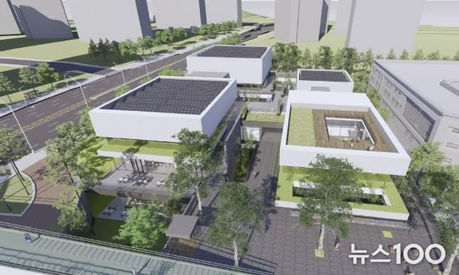 화성중앙도서관 조감도