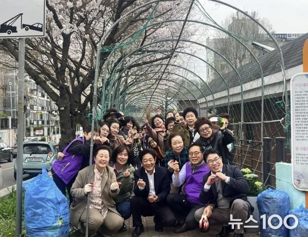 수원시 팔달구 우만1동, 주민들과 함께하는 새봄맞이 손바닥정원 조성
