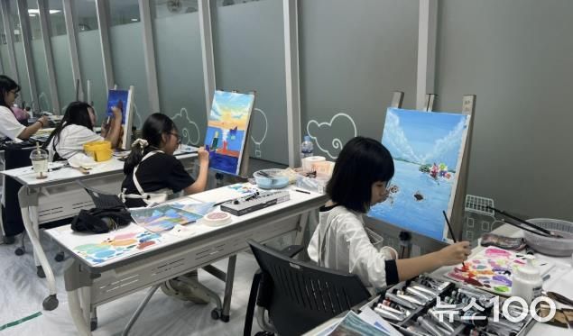 지난 6월 7일 '친환경 캔버스 사생대회' 현장