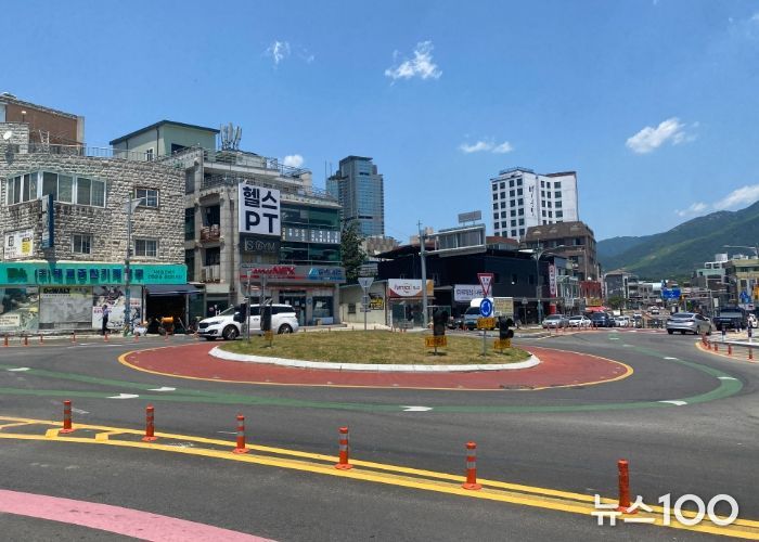 회전교차로 전경