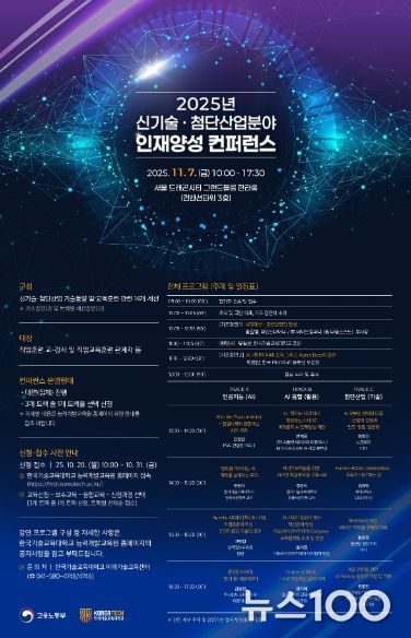 한국기술교육대학교가 7일(금) 서울 드래곤시티 그랜드볼룸 한라홀에서 직업훈련교강사 350여 명이 참석한 가운데 ‘2025년 신기술‧첨단산업분야 인재양성 콘퍼런스’를 개최했다.