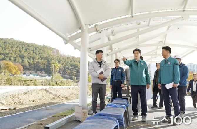 방세환 광주시장, 동절기 대비 대형 공사현장 안전 점검 실시