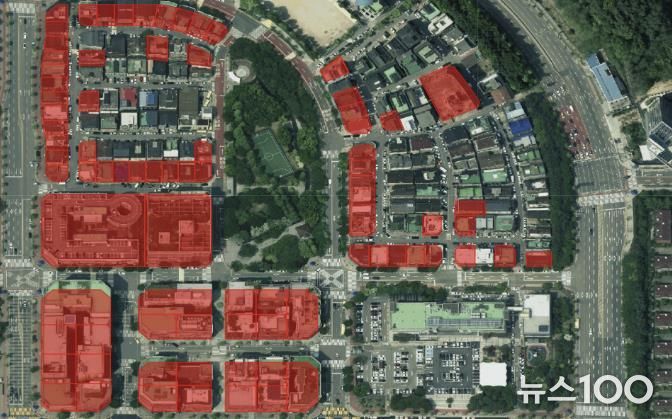 구갈상점가 확대 후 구역도