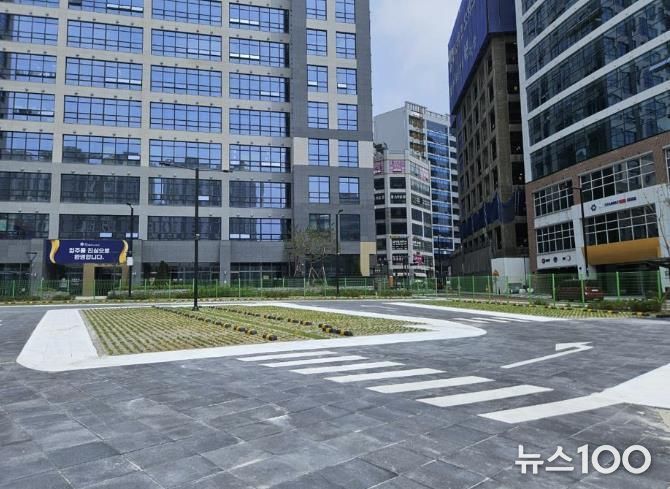 친환경 주차장으로 조성된 토당 제1공영주차장