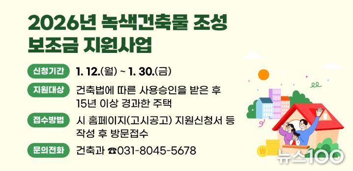 안양시, 15년 지난 주택 보수에 최대 500만원 지원