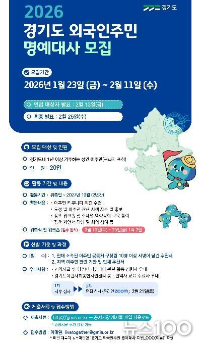 2026 경기도 외국인주민 명예대사 모집.jpg 바로보기2026 경기도 외국인주민 명예대사 모집