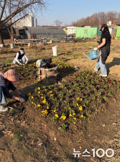 광명시 광명5동 청소년지도협의회는 지난 28일 다가오는 식목일을 기념해 위원들과 함께 봄꽃 심기 행사를 진행했다.