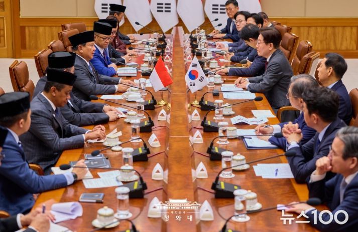 한·인도네시아 정상회담 확대회담(청와대)