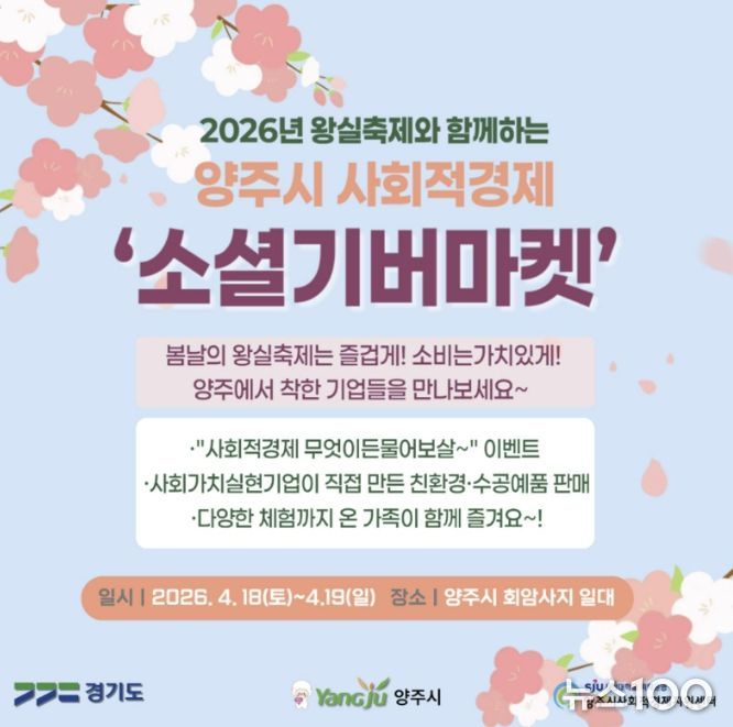 양주시, 회암사지 왕실축제서‘소셜기버마켓’운영