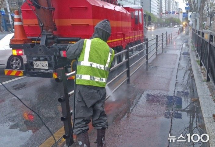 고양시 일산서구, 고양국제꽃박람회 대비 주요 도로 세척 실시